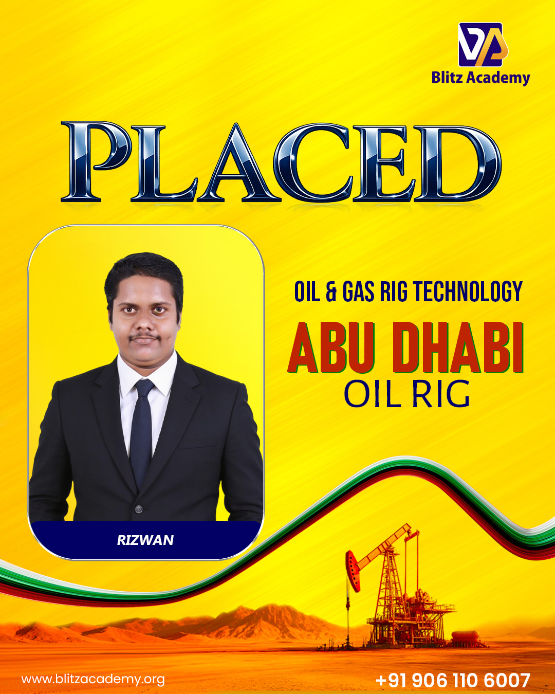 Rizwan, placed as Oil and gas rig technology (Abu Dhabi)